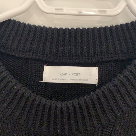 Oak and Fort Black Sweater - Picture 2 of 3